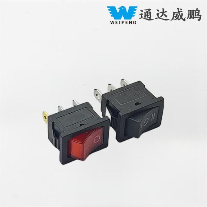 15*21mm 3-Pin 3-Pozisyon Kcd1 Rocker Tekne Şekilli Güç Anahtarı
