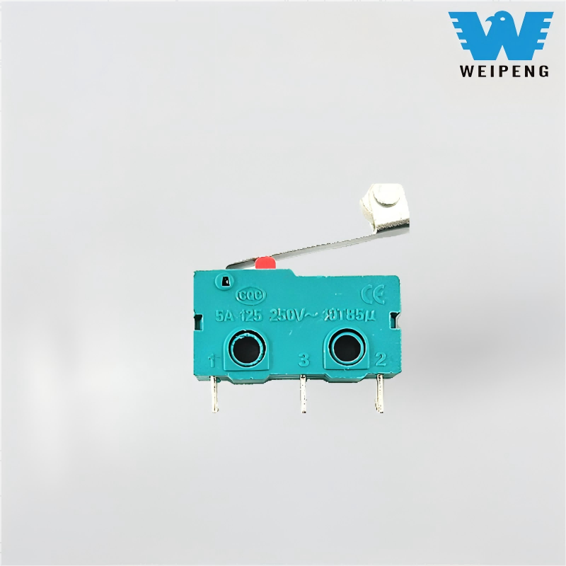 Kontak Düğmesi 5A/125V 250V Düz Saplı Üç Pimli Hareket Sınırı Mikro Anahtarı