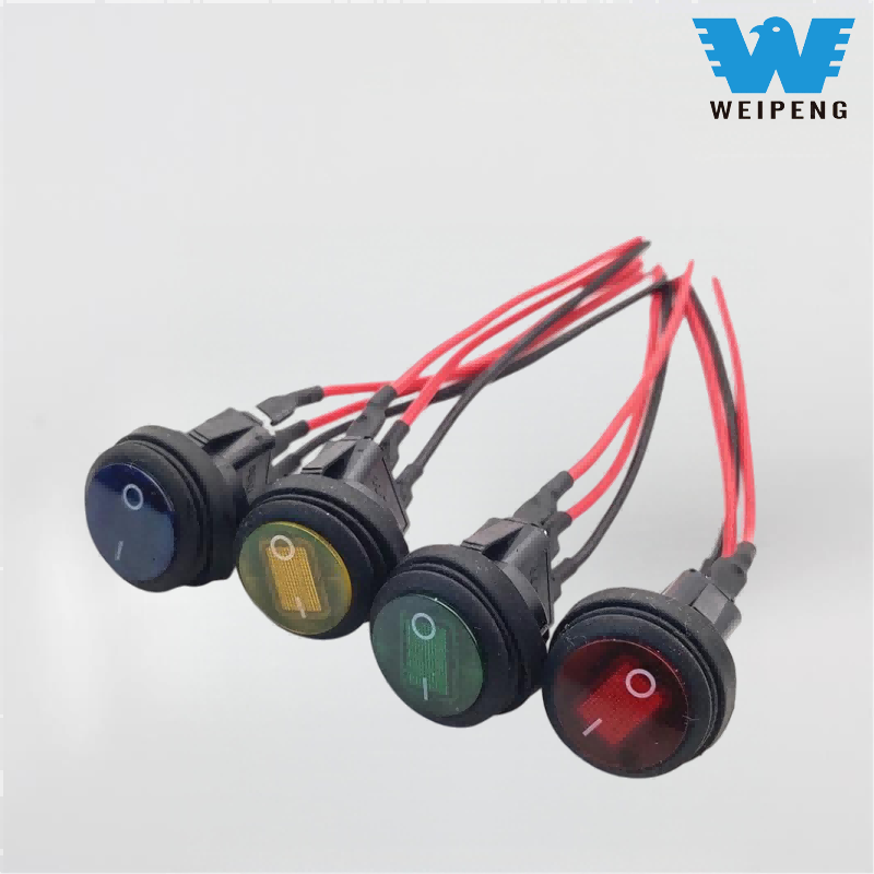 Weipeng Yuvarlak Su Geçirmez Tekne Anahtarı Telli